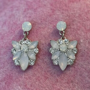 Sparkling Drop Dangle Rhinestone Stud Earrings